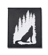 BIG PATCH Wolf Im Wald (schwarzblau)