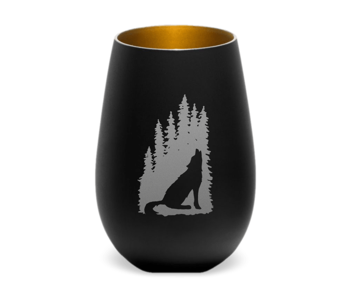 Windlicht Wolf Im Wald